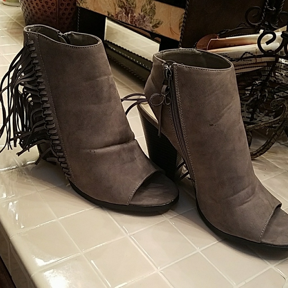 Cathy Jean Fringe Bootie